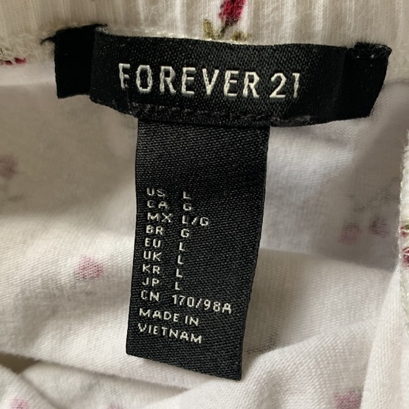 L | Forever 21 tube top bodysuit - Picture 3 of 3